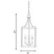Penrose 3 Light 12 inch English Bronze Pendant Ceiling Light, Essentials