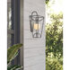 Rochefort 1 Light 23.5 inch Black/White Indoor/Outdoor Wall Sconce, Small