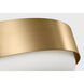 Richard June Aurelle 3 Light 17.25 inch Estate Brass Flush Mount Ceiling Light in LED