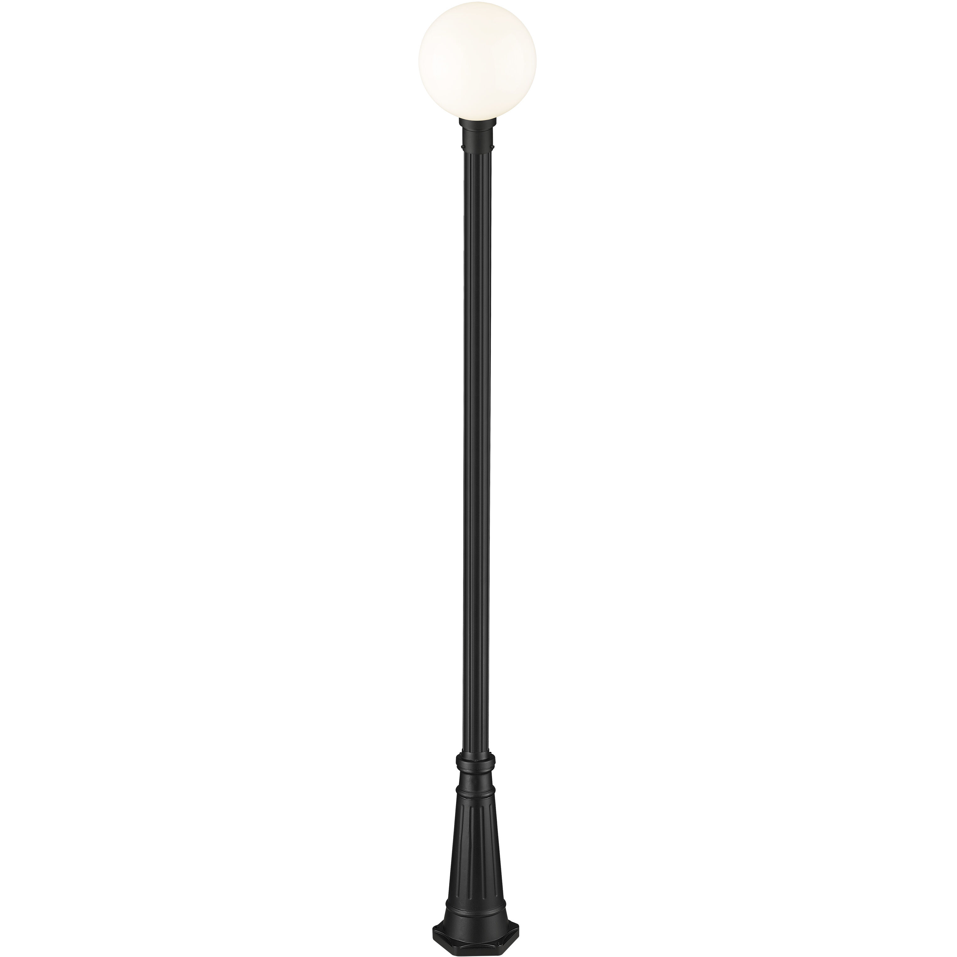 Laurent 1 Light 109.75 inch Black Outdoor Post Mounted Fixture