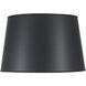 Ellie Black 15 inch Lampshade, Barrel