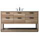 Larkin 60 X 22 X 34 inch Natural Oak Vanity Sink Set