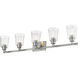 Bohin 5 Light 41.25 inch Brushed Nickel Vanity Wall Light