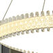 Fusion LED 24 inch Chrome Dining Chandelier Ceiling Light