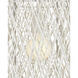 Cocoon 1 Light 15.5 inch Vanilla Pendant Ceiling Light, Medium