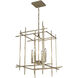 Tura 4 Light 23 inch Soft Gold Chandelier Ceiling Light, Medium