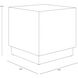 Albans 22 X 22 inch Brass / Black Side Table