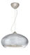 Brio 1 Light Satin Nickel Pendant Ceiling Light in Silver Foil Glass, Halogen