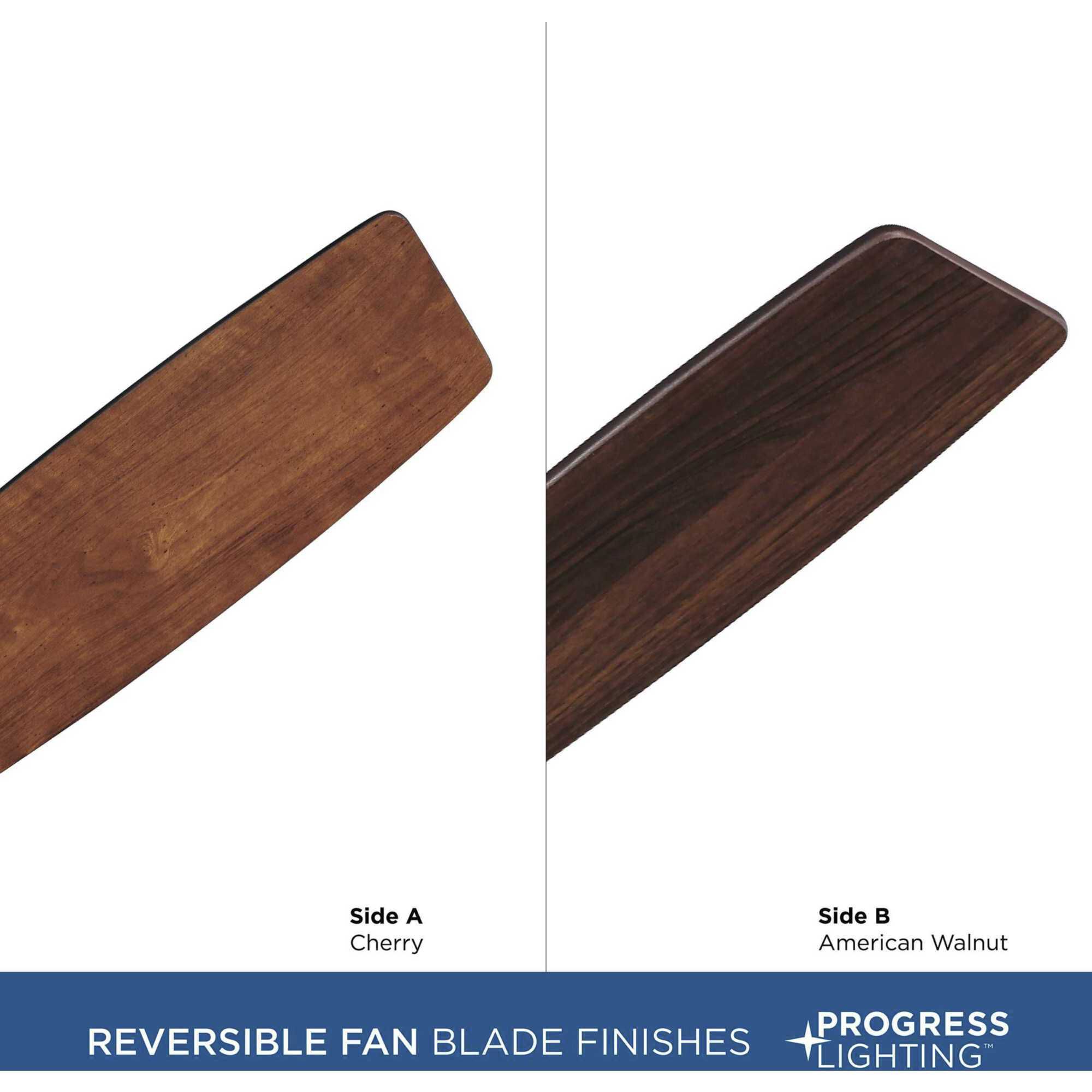 Edgefield 52 inch Brushed Nickel with Cherry/American Walnut Blades Ceiling Fan