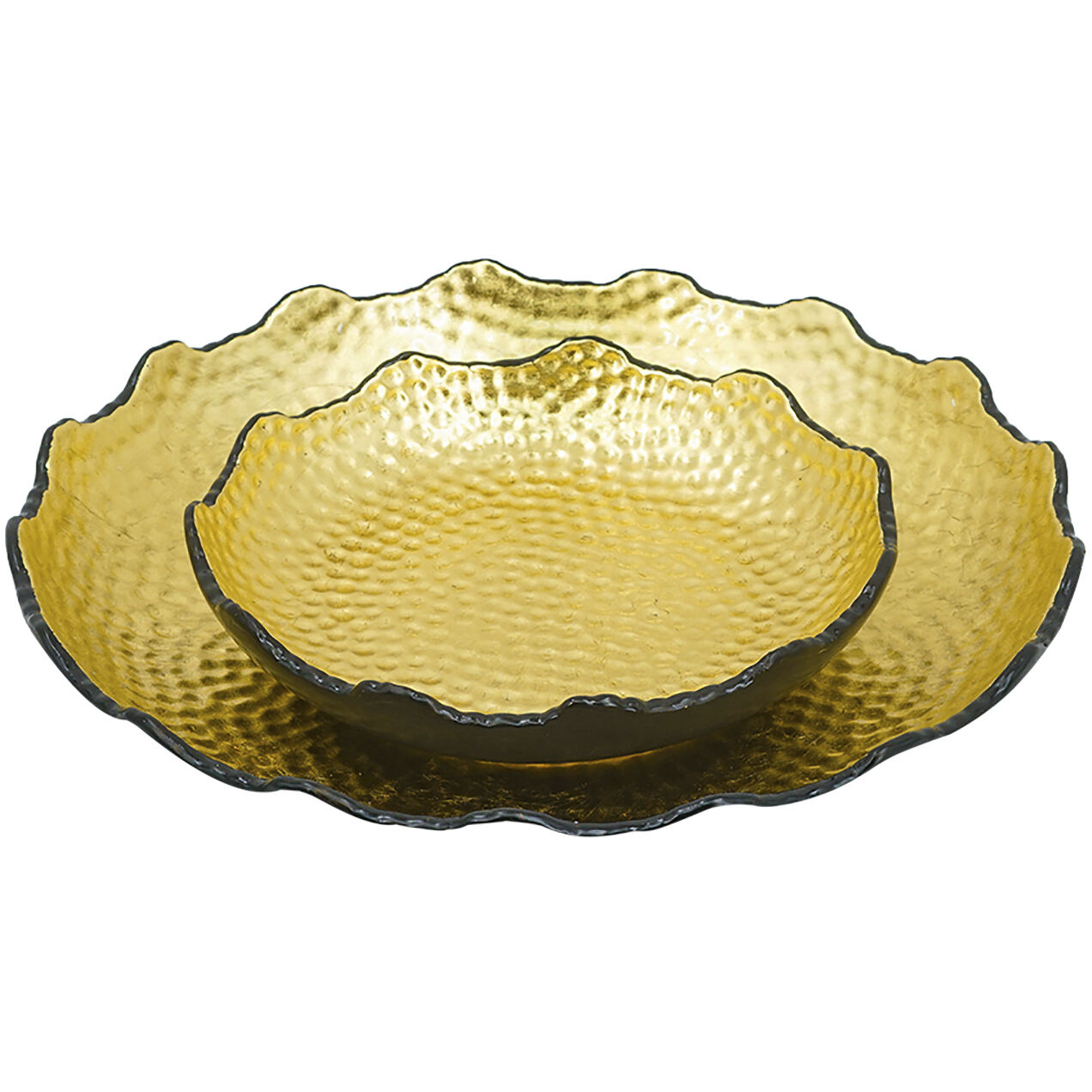 Metro Black and Gold Plate