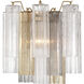 Addis Bath Wall Light in Tronchi Glass Autumn