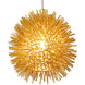 Urchin 1 Light 6.3 inch Gold Mini Pendant Ceiling Light, Gold Metal