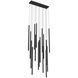 Filmore Ave. LED 11 inch Black Multi Port Pendant Ceiling Light
