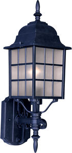 North Church 1 Light 20 inch Black Outdoor Wall Mount