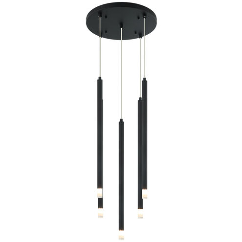 Reigndrop 5 Light 13.88 inch Matte Black Pendant Ceiling Light