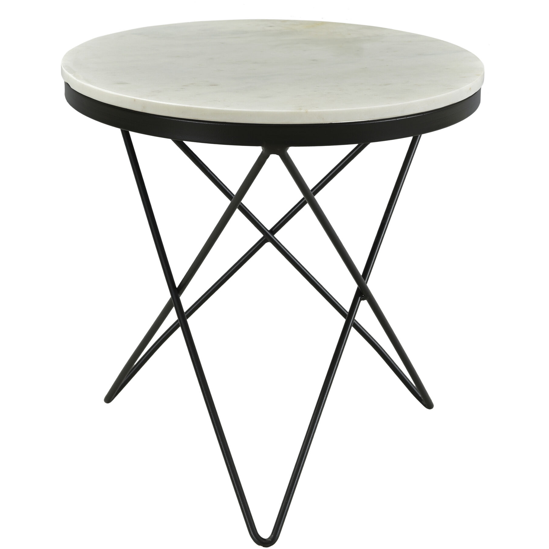 Haley 20 X 20 inch Black Side Table