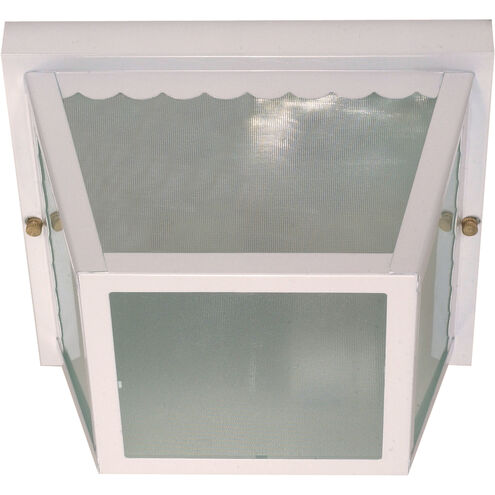 Brentwood 2 Light 9 inch White Outdoor Flushmount