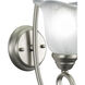 Bella LED 10 inch Brushed Nickel Bathroom Light Wall Light