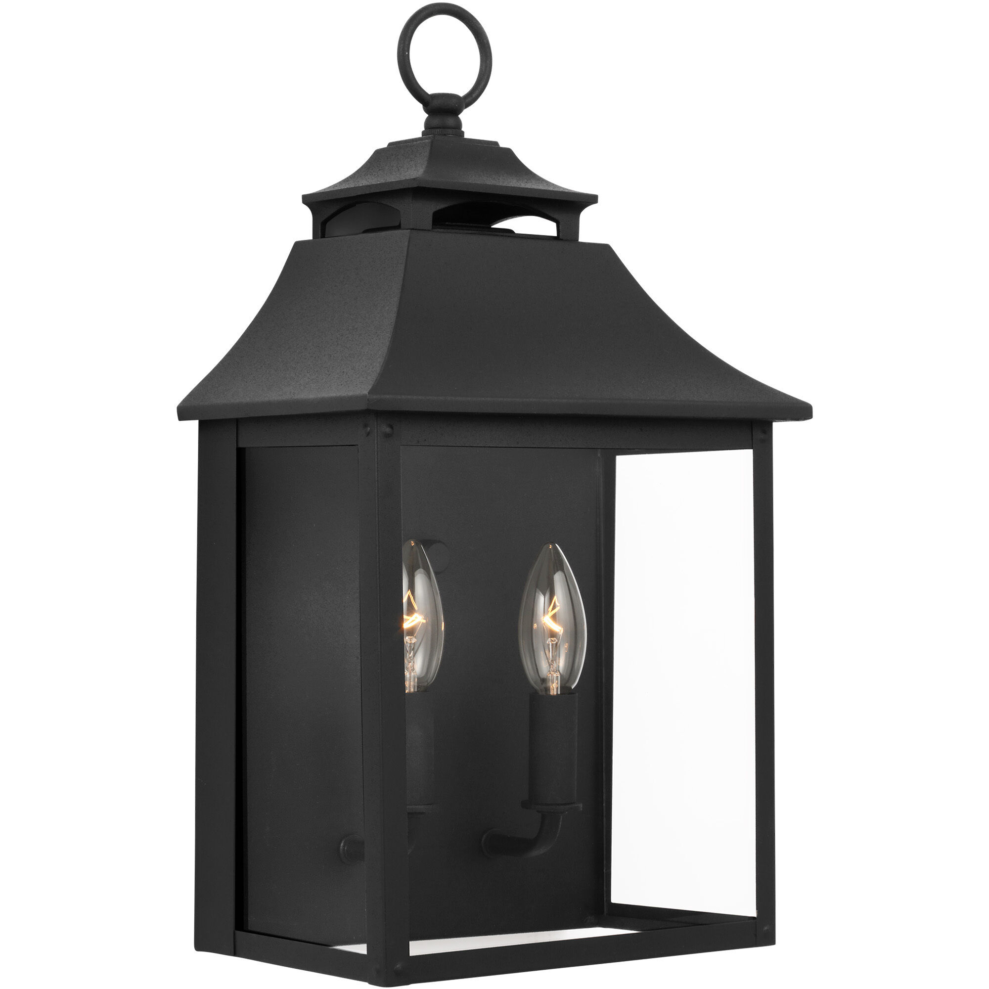 Sean Lavin Galena 2 Light 17 inch Textured Black Outdoor Wall Lantern