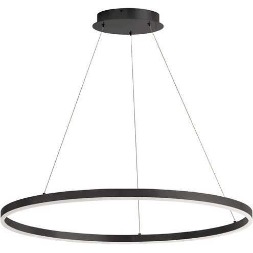 Circulo LED 32 inch Matte Black Chandelier Ceiling Light