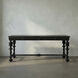 Portuguese 72 X 32 inch Hand Rubbed Black Desk