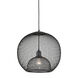 Gibraltar 1 Light 17.75 inch Black Pendant Ceiling Light