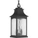 Corrina 2 Light 7.25 inch Textured Black Outdoor Hanging Lantern