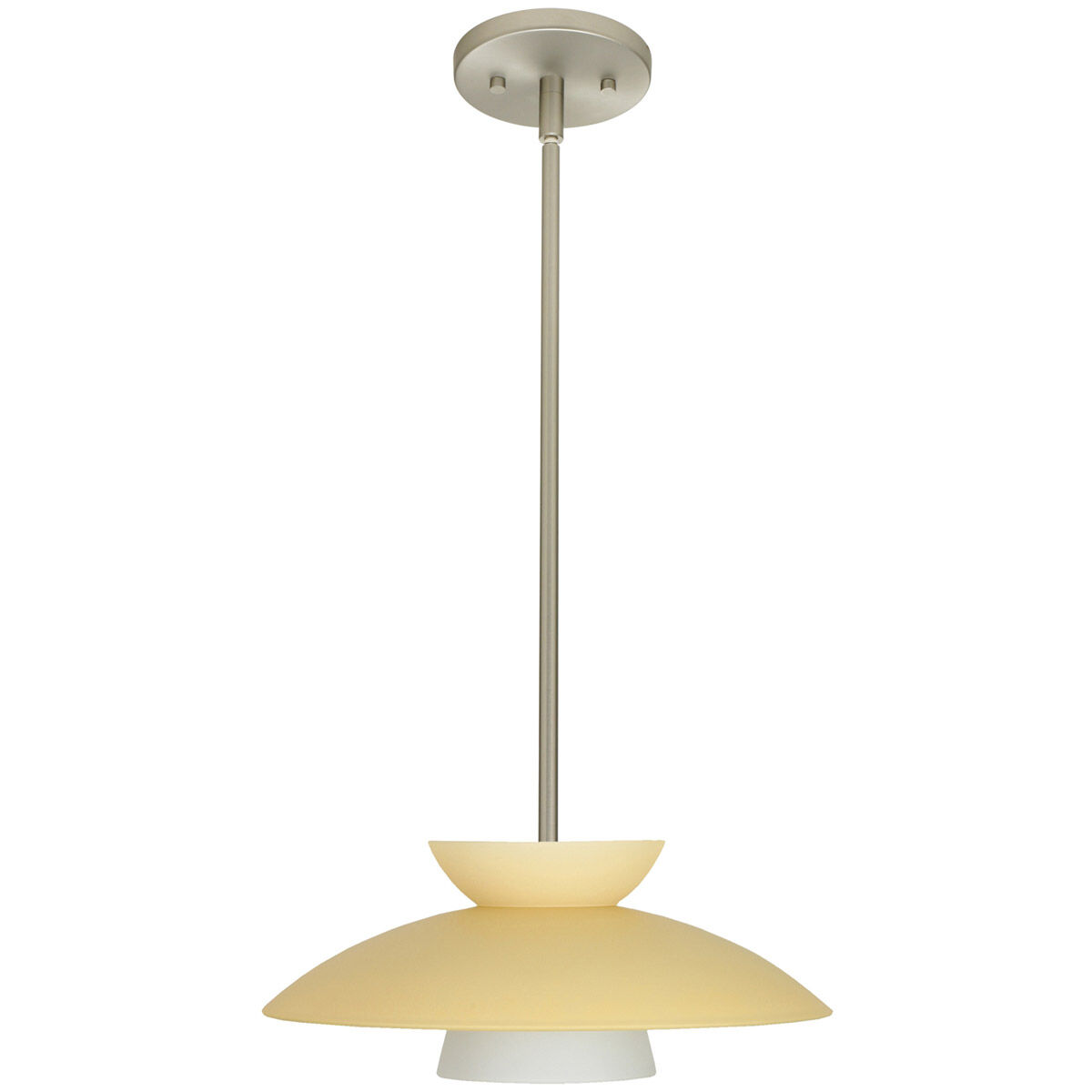 Trilo 15 1 Light Satin Nickel Stem Pendant Ceiling Light