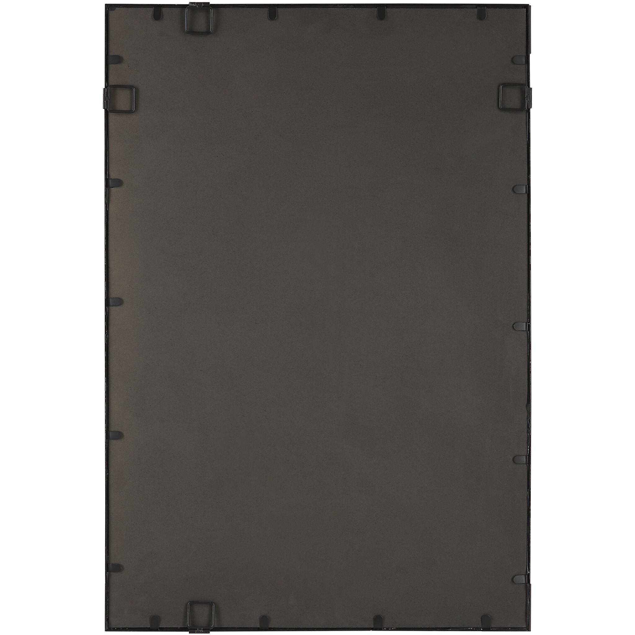 Marina 35.5 X 23.75 inch White Cotton Rope and Matte Black Mirror