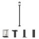 Portland 1 Light 117 inch Oil Rubbed Bronze Outdoor Post Mounted Fixture