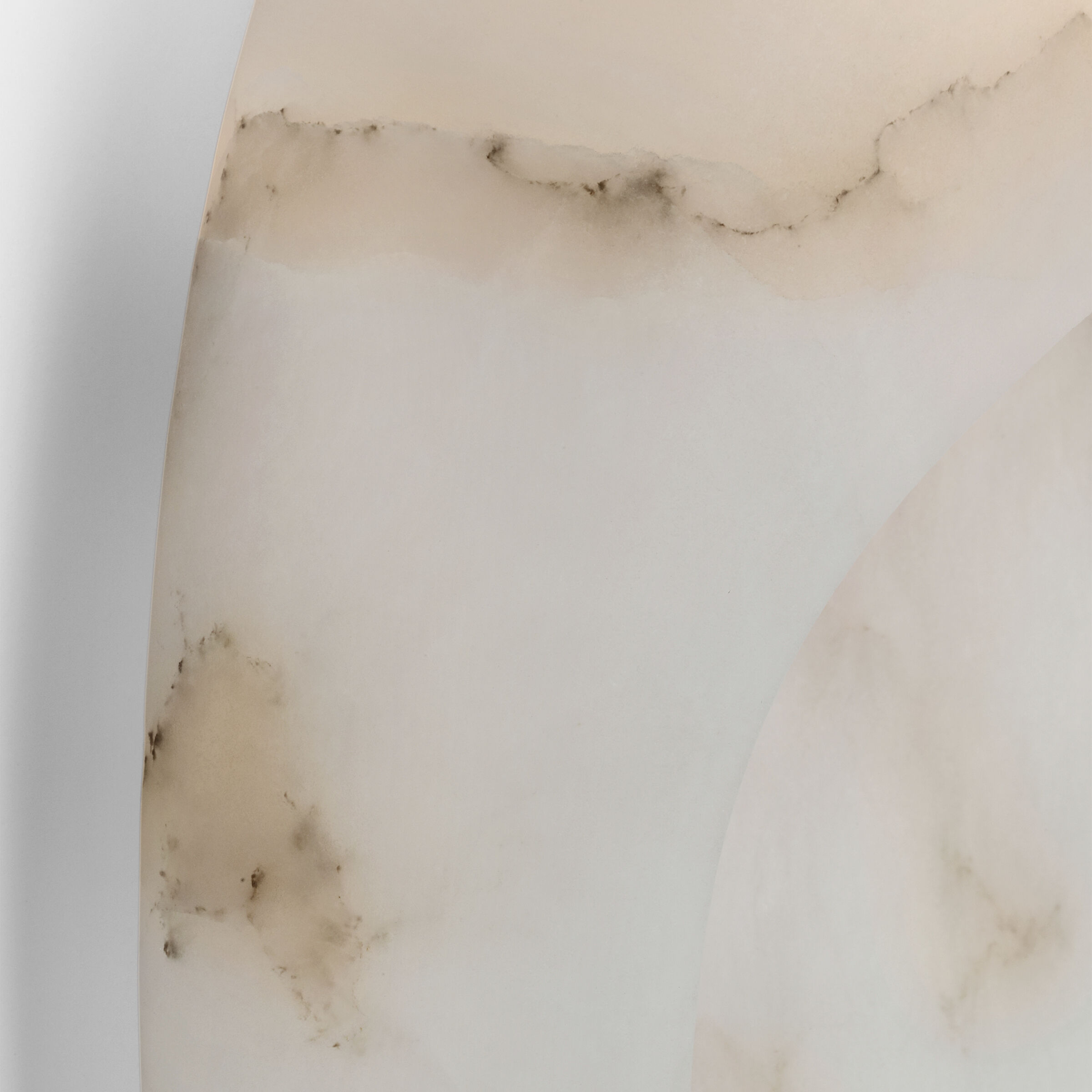 Kelly Wearstler Esculpa LED 12 inch Alabaster and Bronze Rounded Wall Light