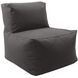 Seascape Charcoal Outdoor Pouf Chair Cover