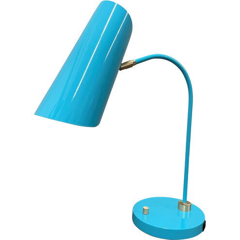 Logan 23 inch 100.00 watt Orchid and Satin Brass Table Lamp Portable Light