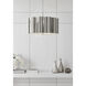 Alexa Hampton Markos 4 Light 26 inch Polished Nickel Hanging Shade Ceiling Light, Large