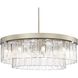 Ciara 27 inch 60.00 watt White Gold Chandelier Ceiling Light
