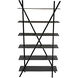 Siddhartha Matte Black Bookcase