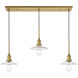 Waltz 3 Light 41 inch Brass Pendant Ceiling Light