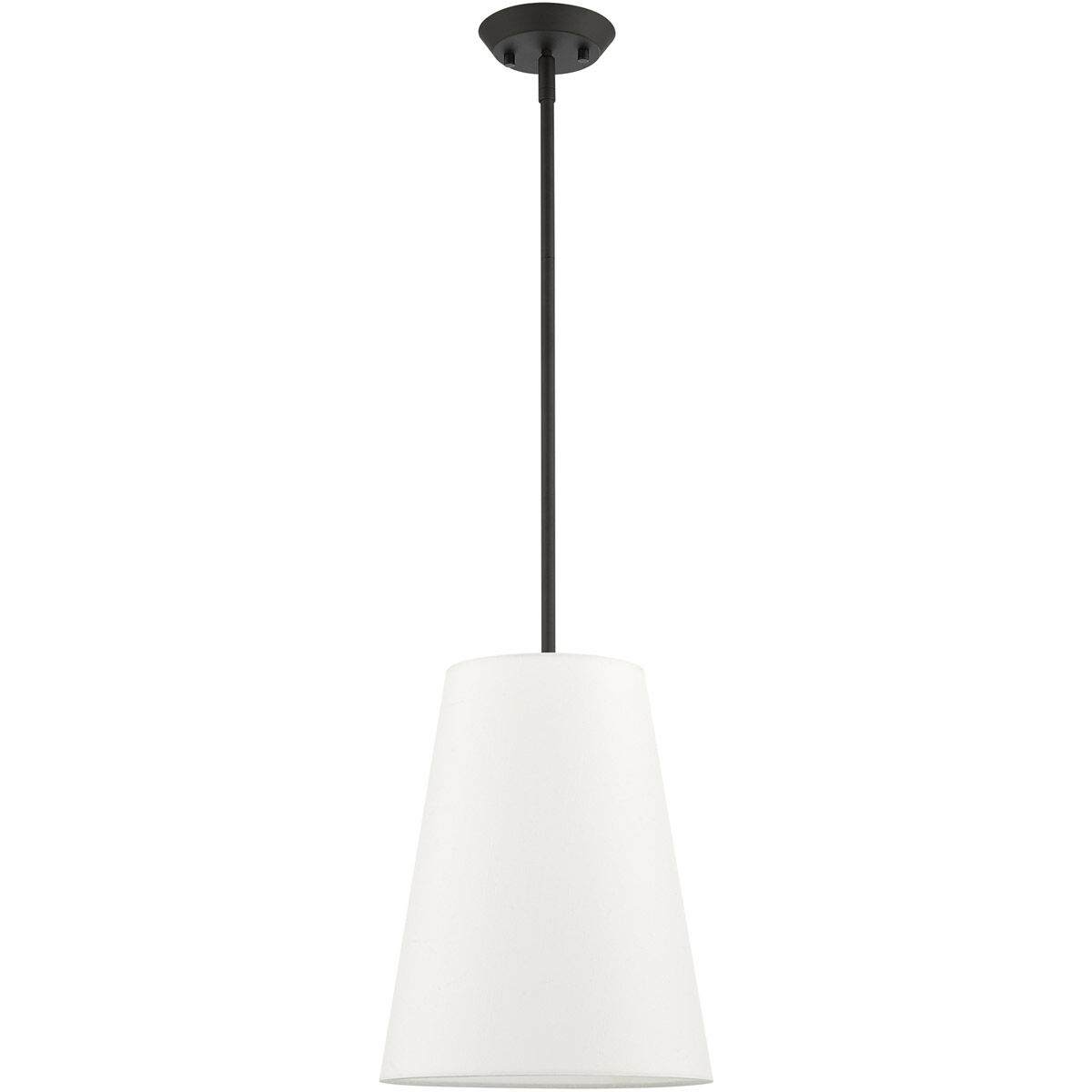 Prato 1 Light 11 inch Black Pendant Ceiling Light