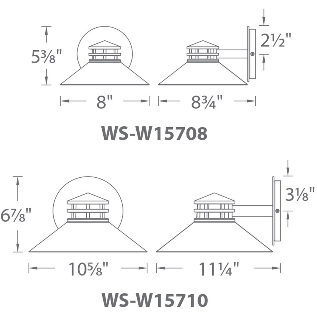 Sodor LED 5.38 inch Bronze Outdoor Wall Light, dweLED