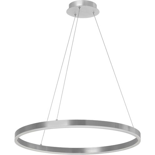 Circulo LED 24 inch Silver Chandelier Ceiling Light