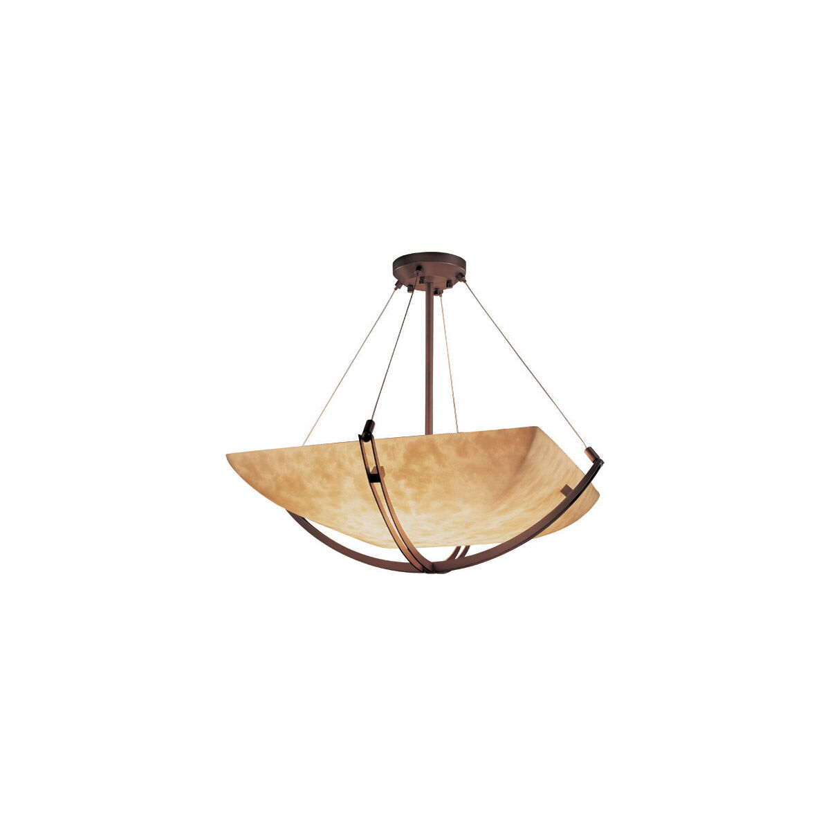 Clouds LED 28 inch Brushed Nickel Pendant Ceiling Light in 5000 Lm LED, Round Bowl