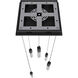 Boa LED 12 inch Black Multi Port Pendant Ceiling Light