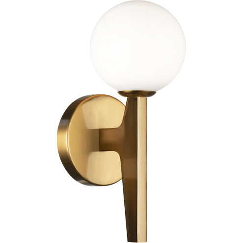 Scriben Wall Sconce Wall Light in Aged Gold Brass
