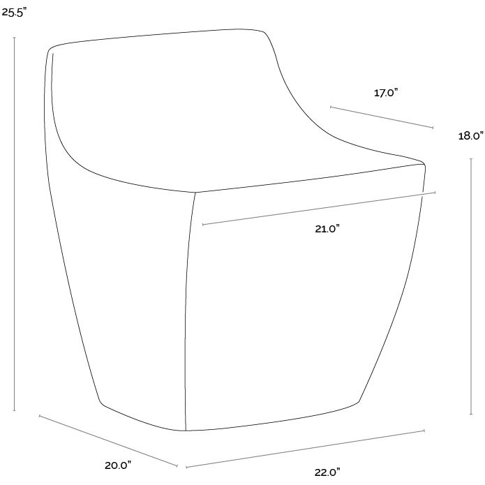 Ledger 25.5 inch Ash Grey Wood Look Outdoor Stool