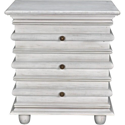 Ascona 30 X 28 inch White Wash Side Table