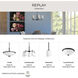 Replay 3 Light 22 inch Black Bath Vanity Wall Light