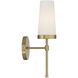 Haynes 1 Light 5 inch Warm Brass Wall Sconce Wall Light, Essentials