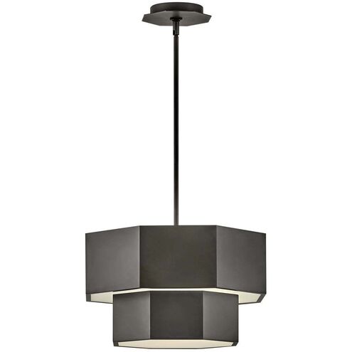 Facet 5 Light 16.5 inch Black Oxide Pendant Ceiling Light