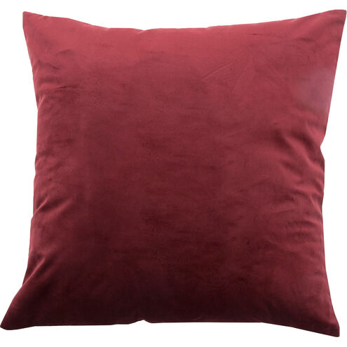 Scarlet 20 inch Burgundy Pillow