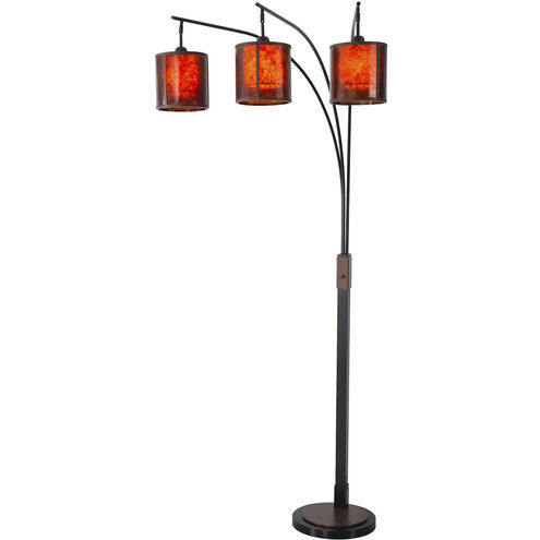 Layers 86 inch 60.00 watt Charcoal Gray and Gunmetal Arc Floor Lamp Portable Light